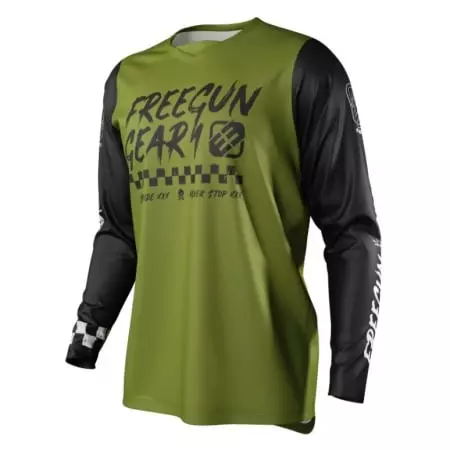 Maillot Cross Freegun Devo Speed Kaki