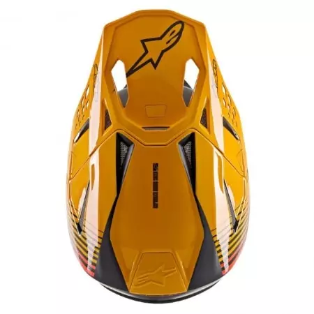 Casquette Alpinestars Supertech S-M10 Dyno Noir Orange Brillant