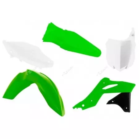 Kit Plastique Racetech Couleur Origine (2016) Vert Blanc Noir Kawasaki KX250F - Carénage et protection RACETECH