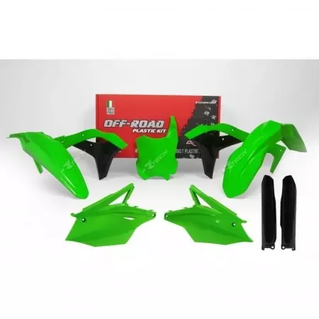 Kit Plastique Racetech Vert Fluo Noir Kawasaki KX250F