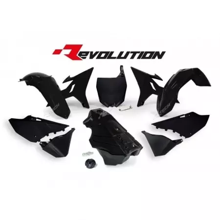 Kit Plastique Racetech Revolution + Réservoir Noir Yamaha YZ125 250