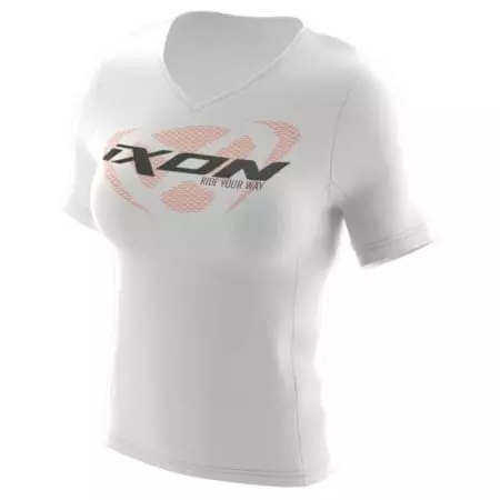 T-Shirt Femme Ixon Unit Lady Blanc Noir Orange