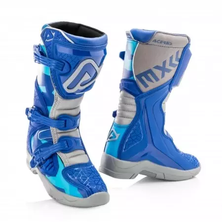 Bottes Cross Enfant Acerbis X-Team Bleu Gris