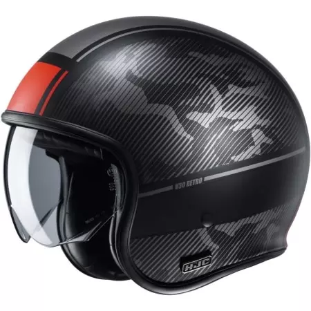 Casque HJC V30 Alpi MC1SF Noir Rouge