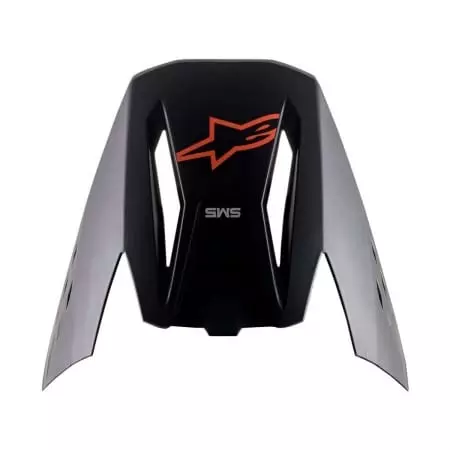 Casquette Alpinestars S-M5 Compass Noir Mat Orange Fluo