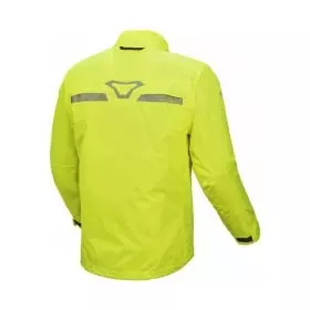 Veste Coupe-Vent Et Pluie Réfléchissante 100% Étanche - Moto, Motard, Sport, Taille L Fluo