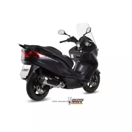 Ligne complète MIVV Urban catalysée inox brossé/ABS Noir Pour Suzuki Bugman 200