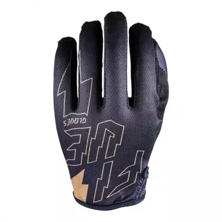 Gants Cross Five MXF4 Thunderbolt Noir Or