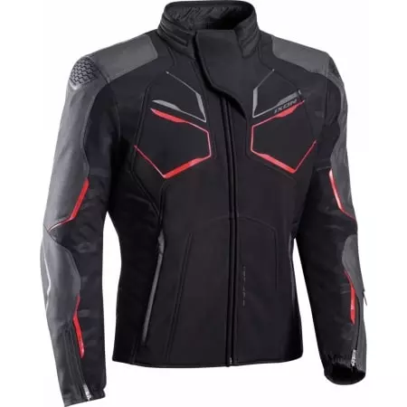 Blouson Ixon Cell Noir Gris Rouge - Blouson Moto IXON