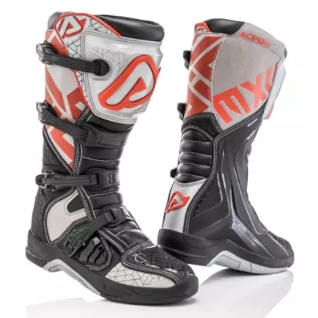 Bottes Cross Acerbis X-Team Noir Gris Rouge