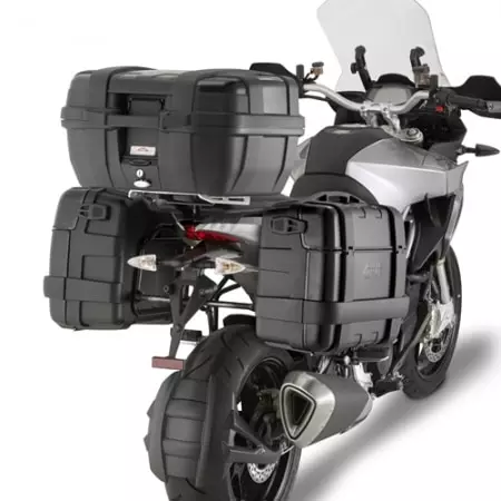 Paire De Valises Latérales Givi Monokey® Trekker TRK33 33L Aluminium Noir