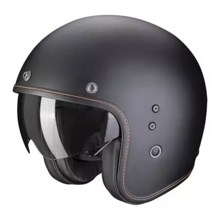 Casque Scorpion Belfast Evo Solid Noir Mat - Casque Jet SCORPION