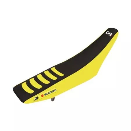 Housse De Selle Blackbird Double Grip 3 Suzuki RM-Z450 Jaune Noir - Carénage et protection BLACKBIRD