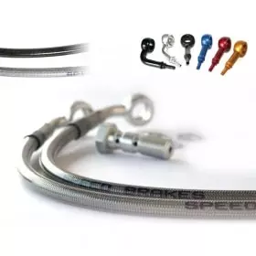 Kit 3 Durites Aviation Speed Brakes Carbone/Raccord Argent 354226020