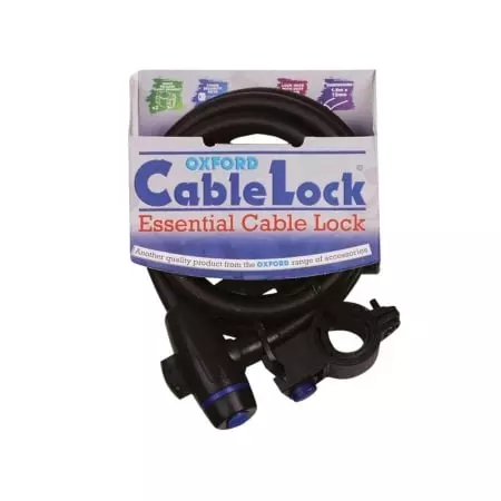 Antivol Câble Oxford Cablelock 180cm x 12mm Fumé