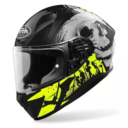 Casque Airoh Valor Akuna Noir Jaune Brillant