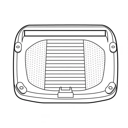 Platine Top Case Givi Monokey Yamaha FJR 1300 2006-13