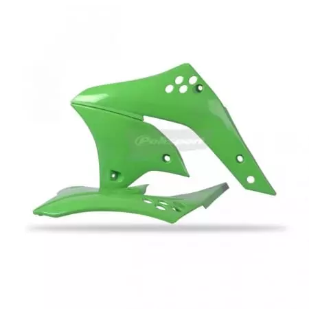 Ouïes De Radiateur Polisport Vert Kawasaki KX250F