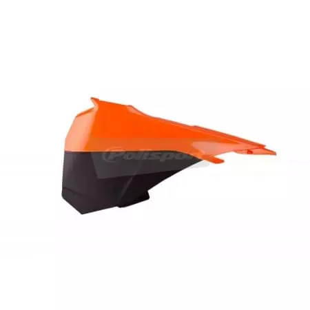 Caches Boîte À Air Polisport Couleur Origine 13-14 Orange/Noir KTM SX85
