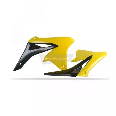 Ouïes De Radiateur Polisport Noir/Jaune Suzuki RMZ250