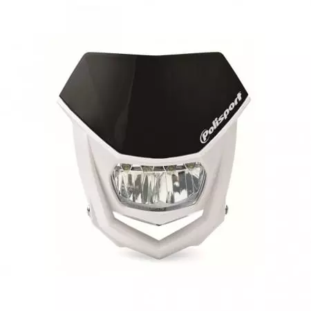 Plaque phare Polisport Halo LED Noir/Blanc - Carénage et protection POLISPORT