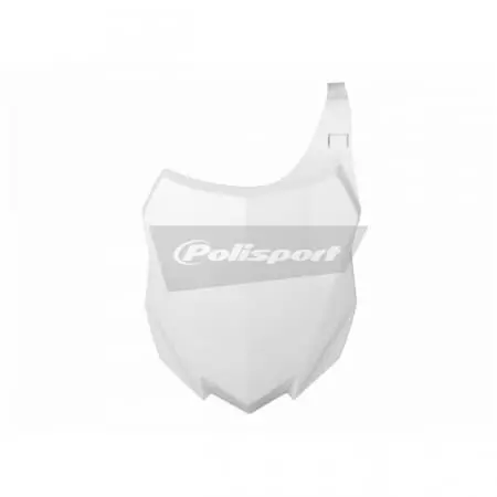 Plaque Numéro Frontale Polisport Blanc Kawasaki KX250F/KX450F PS513W04