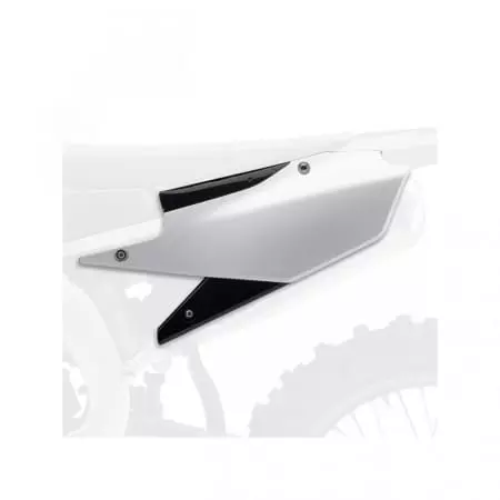 Plaques Latérales Polisport Couleur Origine (2018) Blanc/Noir Yamaha YZ450F