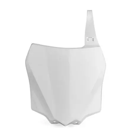 Plaque Numéro Frontale Polisport Blanc Kawasaki KX85/KX100 PS513W07