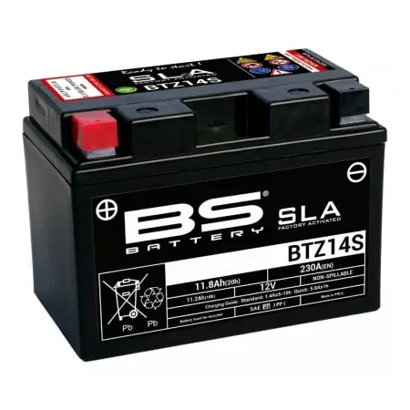 Batterie BS Battery BTZ14S 12V 11.8Ah - Prête À L'emploi
