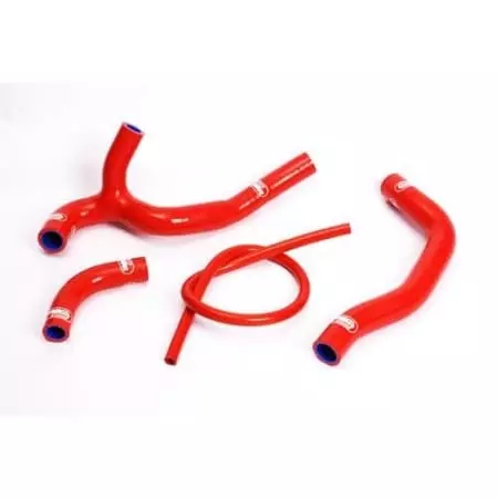 Durites De Radiateur Samco Kit Transformation Y Rouge - 4 Durites Honda CRF450R 44069041 - Moteur SAMCO