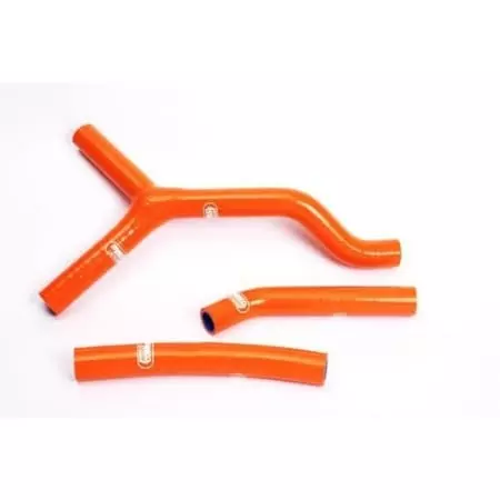 Durites De Radiateur Samco Kit Transformation Y Orange - 3 Durites KTM SX125 - 250 - Moteur SAMCO