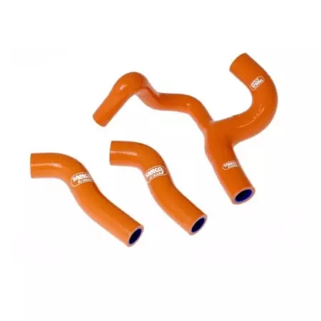 Durites De Radiateur Samco Kit Transformation Y Orange - 3 Durites KTM EXC-F250 4T - Moteur SAMCO