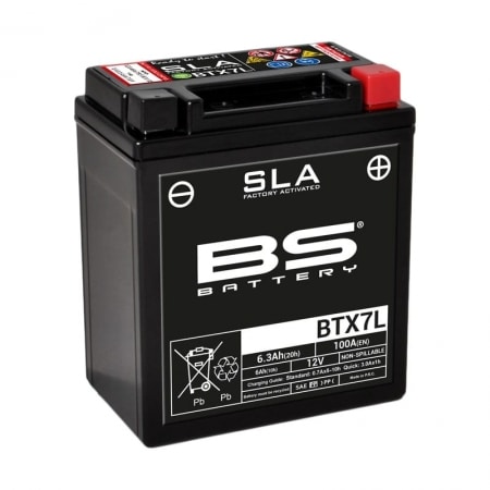 Batterie BS Battery BTX7L 12V 6.3Ah - Prête À L'emploi
