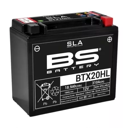Batterie BS BATTERY BTX20HL 12V 18.9Ah - Prête À L'emploi