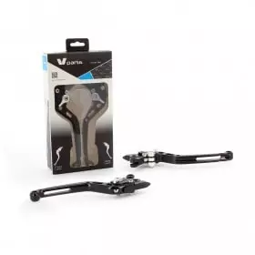 Guidon Route Aluminium Diamètre 22mm Pour Kawasaki ER-6N 650cc (2012-2016) - Accossato Noir