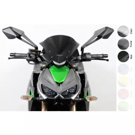 Bulle MRA Sport Noir Kawasaki Z1000 - Carénage et protection MRA