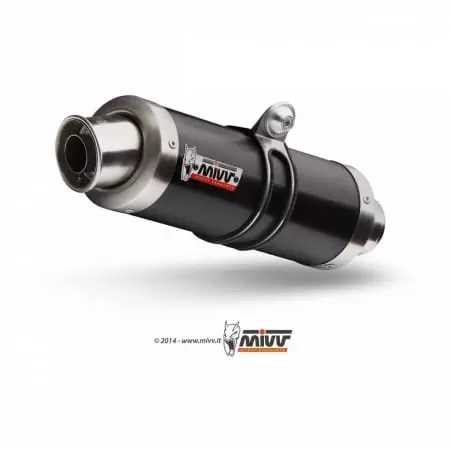 Silencieux MIVV GP inox brossé noir Pour Suzuki GSF650 Bandit/GSX650F - Echappement moto MIVV