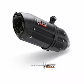 Silencieux MIVV Suono inox brossé noir/casquette carbone Pour Suzuki GSX-R600/GSX-R750 MVS032L9