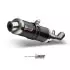Silencieux MIVV GP inox brossé noir Pour Suzuki GSX-S1000
