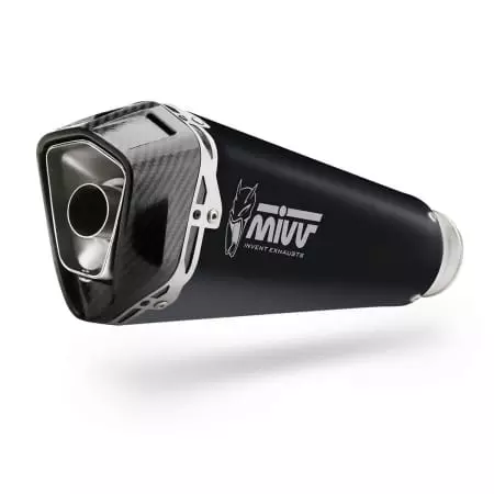 Silencieux MIVV Delta Race inox noir/casquette carbone Pour Honda X-ADV 750