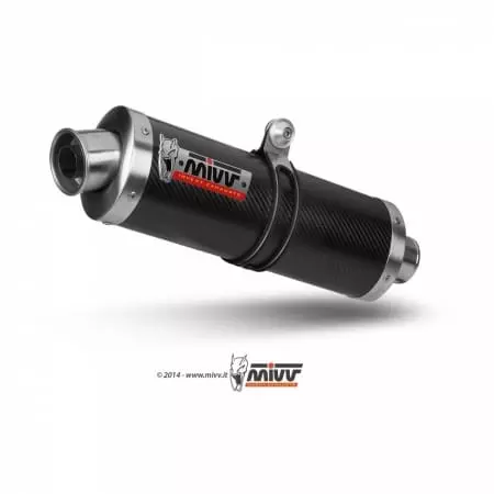 Silencieux MIVV Oval Classic carbone Pour Yamaha YZF-R1 MVAY012L3 - Echappement moto MIVV
