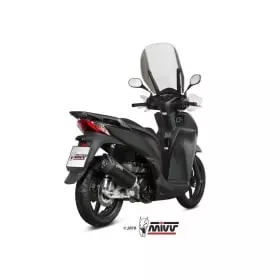 Silencieux MIVV Mover Inox Noir/Casquette ABS Noir Honda SH300