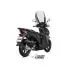 Silencieux MIVV Mover Inox Noir/Casquette ABS Noir Honda SH300