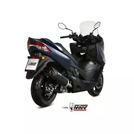 Silencieux MIVV Mover Inox Noir/Casquette ABS Noir Suzuki Burgman 400