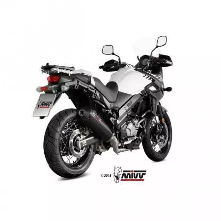 Silencieux MIVV oval carbone/casquette carbone Pour Suzuki DL650 V-Strom