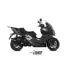 Silencieux MIVV Mover Inox Noir/Casquette ABS Noir Kymco Xciting 400I