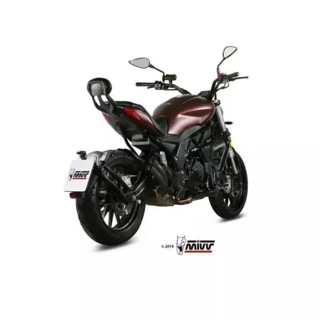 Silencieux MIVV Double Gun Full Inox Noir Benelli 502C - Echappement moto MIVV