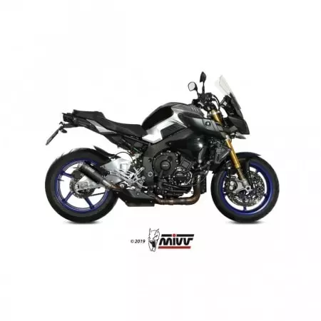 Silencieux MIVV mk3 steel black/casquette inox Pour Yamaha MT-10