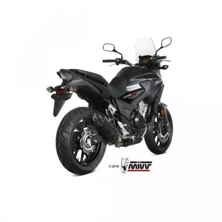 Silencieux MIVV suono steel black/casquette carbone Pour Honda cb500x - Echappement moto MIVV