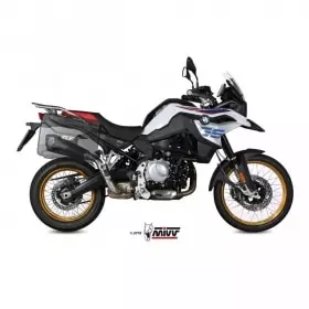 Silencieux MIVV delta race steel black/casquette carbone Pour BMW f850gs
